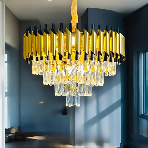 نجفة ألومنيوم كريستال